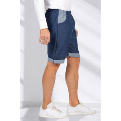 Bermuda jeans avec ceinture élastique - Homme L'âge d'or - 3