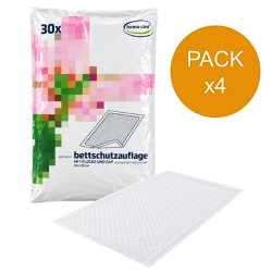SEGUNA Medical Bed Pads Super - Pack de 4 sachets - Alèses jetables 60x90cm Seguna Bed Pads - 4