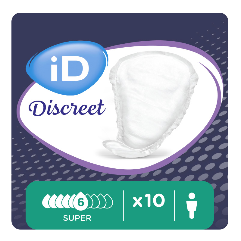 ID Discreet light pads for men Super (x10) - Protection urinaire homme ID Discreet - 1